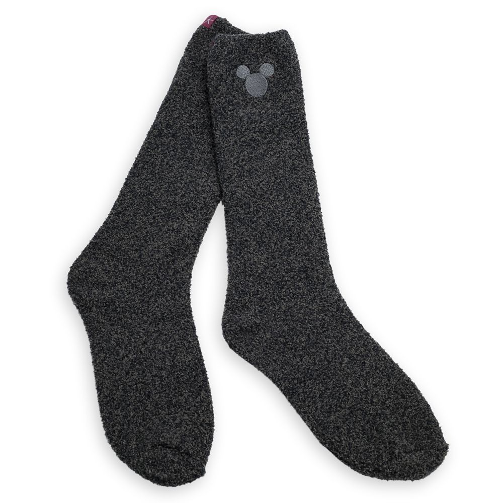 Mickey Mouse Socks for Men by Barefoot Dreams – Dark Gray | Disney Store