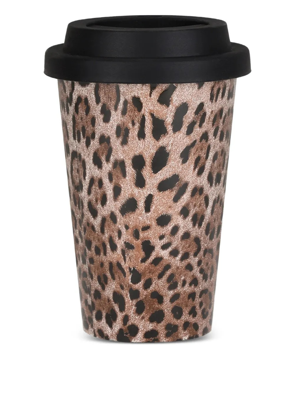 Dolce & Gabbana leopard-print ceramic travel mug - Brown | Farfetch Global