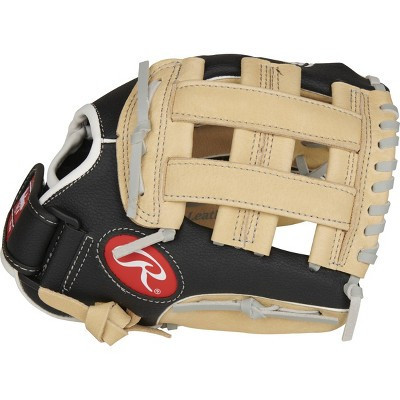 Rawlings Playmaker 10.5" T Ball Glove - Black/Brown: Leather Youth Baseball Glove | Target