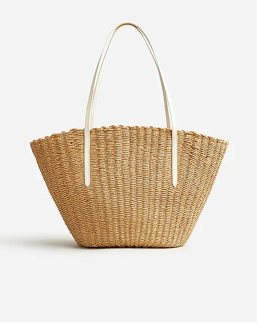 Como woven straw tote | J. Crew US