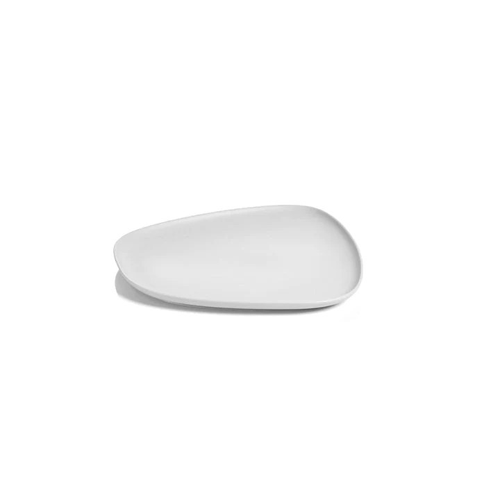 Skive Organic Ceramic Platter- White | Megan Molten