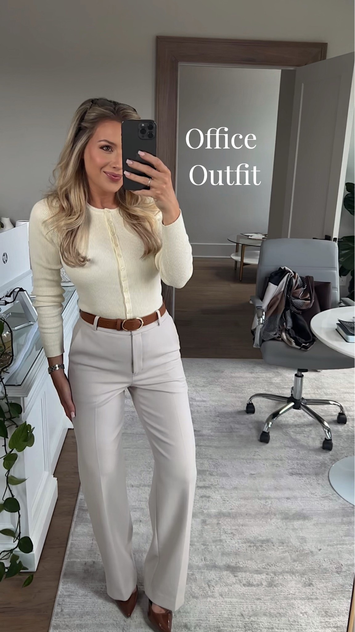 Could not be more OBSESSED with this work outfit!! All pieces are such great staples in your closet. This cardigan is soft and can be worn so many ways! 

Love the agency pants from @Aritzia wearing size 2! 

Wearing size small in top. @Quince 



workwear, business casual outfits

#LTKootd #LTKWorkwear