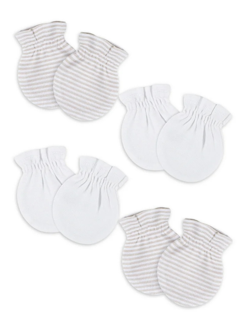 Gerber Baby Neutral Adjustable Mittens, 4-Pack, 0/6 Months | Walmart (US)