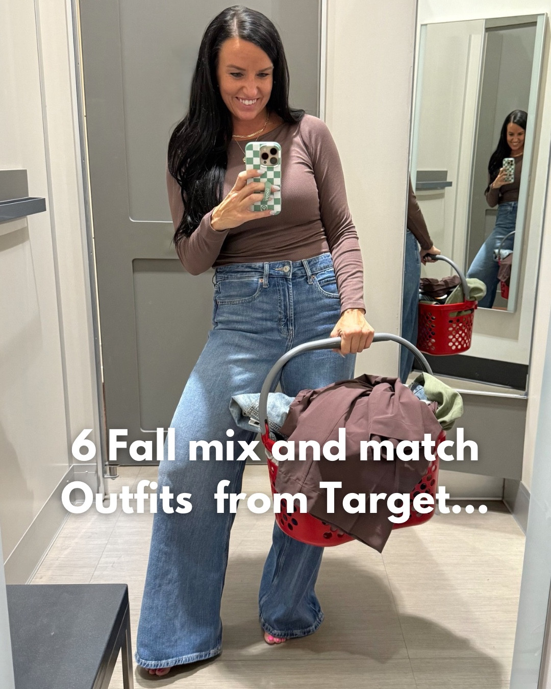 6 Fall to Winter Mix & Match Outfits from Target! 🎯 

Comment “shop” and I’ll DM the links!

Size and Fit details: (I'm 5'5" and usually wear a size 4/27 and S for reference.) 
Loving that the Target Circle Sale is including some of these great fall staples!
• Look 1- Mid-Rise Cargo Straight Leg Pants (more colors, fit TTS, I’m in a 4), Slim Fit Ribbed Shirt (more colors, I sized up to a M), Denim Utility Jacket (fits TTS, I’m in a S).
Look 2- Viral sailor jeans under $20 for the Target circle sale (I sized up one size to a 6 in them), Crewneck Cotton Cable Sweater (fits TTS), Utility Denim Jacket (fits TTS).
Look 3- High-Rise Utility Barrel Jeans
(more colors! Fit TTS or size up for more room in the waist, I’m in my normal size 4), Slim Fit Ribbed Shirt (more colors, I sized up to a M), Denim Utility Jacket (fits TTS).
Look 4- Knit Ribbed Cardigan Sweater (oversized and stretchy, I sized down to an XS); High-Rise Utility Barrel Jeans (more colors! Fit TTS or size up for more room in the waist, I’m in my normal size 4); sailor jeans under $20 for the Target circle sale (I sized up one size to a 6 in them).
Look 5- sailor jeans under $20 for the Target circle sale (I sized up one size to a 6 in them); Old Navy blue jeans for TTS, LOVE! (Also on sale); Long Sleeved Flannel Shirt fits oversized, I’m in my normal size S).
Look 6- Active Light High-waisted Wide Leg Pants fit TTS, I’m in a S; more colors!
Slip on Sneakers fit TTS.

Shop any of my posts by finding me
"teacherfashionista" in the @shop.Itk app! Direct link -  https://liketk.it/5qSOy  (affiliate)


@target @targetstyle #targetstyle #targetdoesitagain #targetteachers #teachersofinstagram #targetcircle #targetcirclesale #teachersfollowteachers
#Itkworkwear #Itkfindsunder50 #affordablefashion #Itkover40 #styleover40 wide leg jeans, barrel pants, tshirt, wide leg drawstring pants, work outfits, casual style, affordable fashion, this is 40, teacher outfit ideas, elementary teacher 

#LTKSeasonal #LTKOver40 #LTKStyleTip #LTKActive