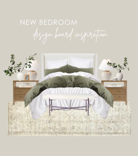 Our new bedroom design! Rug option two!

Home decor, home design, bedroom design, bedroom mood board, bedroom decor, bedroom furniture, bed, bedding, bedroom bench, nightstands, table lamps, vintage rugs, cozy bedroom 

#LTKhome