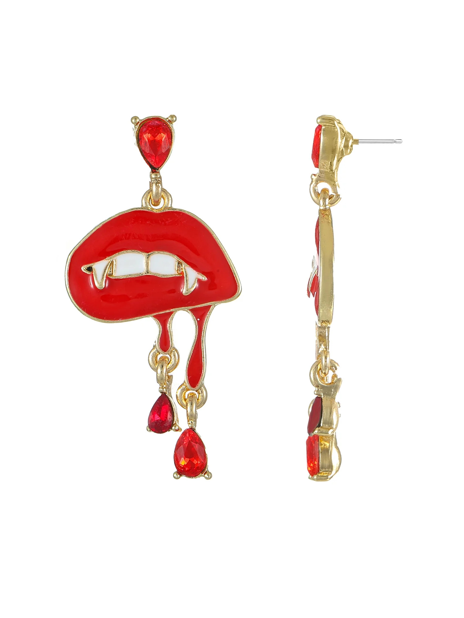 Way to Celebrate Aretes con Colmillos Goteantes de Halloween, Rojo, 1 Par | Walmart (US)