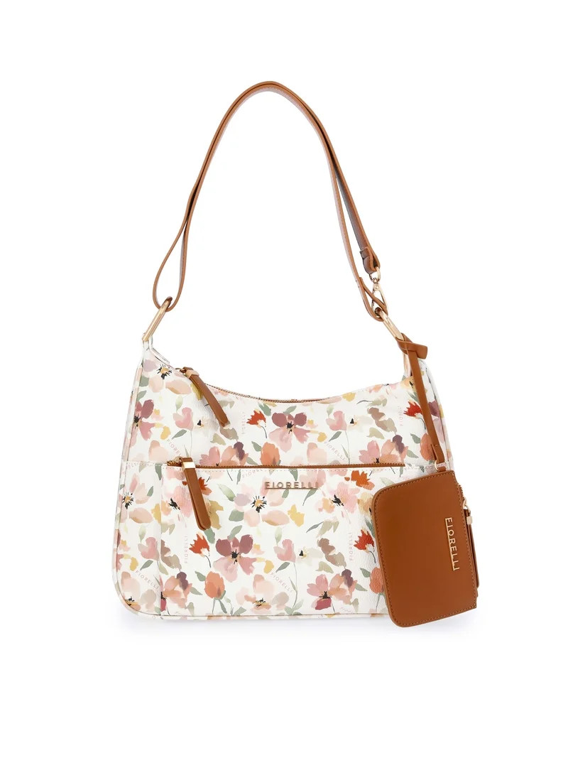 Fiorelli Women's Tally Faux Leather Shoulder Bag with Detachable Pouch, Floral | Walmart (US)