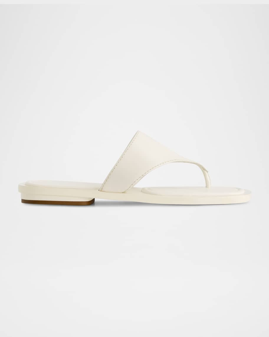 Bernardo 1946 Agora Leather Flat Thong Sandals | Neiman Marcus