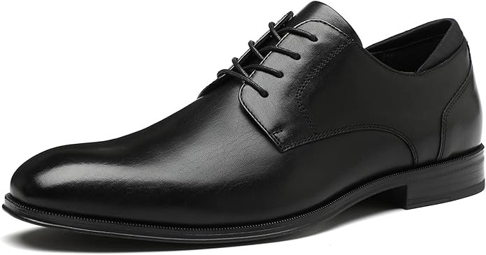 DECARSDZ Mens Classic Formal Oxford Lace Up Wedding Pointed Toe Dress Shoes | Amazon (US)