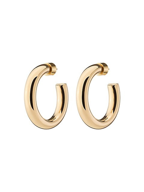JENNIFER FISHER Samira 10K-Gold-Plated Mini Hoop Earrings | Saks Fifth Avenue