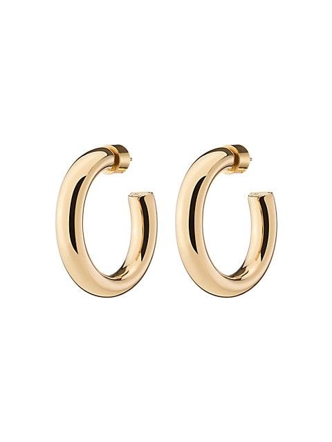 Samira 10K-Gold-Plated Mini Hoop Earrings | Saks Fifth Avenue
