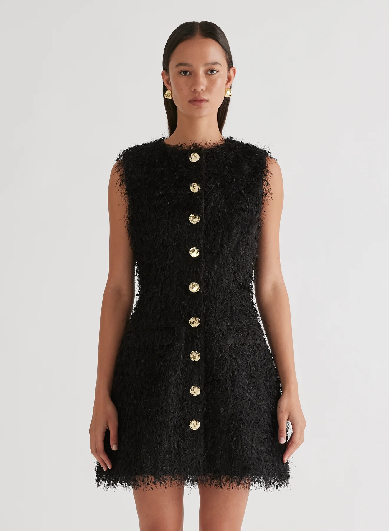 SOFIA DRESS (BLACK FEATHER) | Anna Quan (Global)