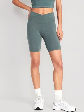 Extra High-Waisted PowerChill Biker Shorts for Women -- 8-inch inseam | Old Navy (US)