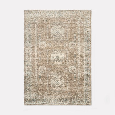 7'x10' Distressed Persian Woven Area Rug Brown - Threshold™ designed with Studio McGee | Target