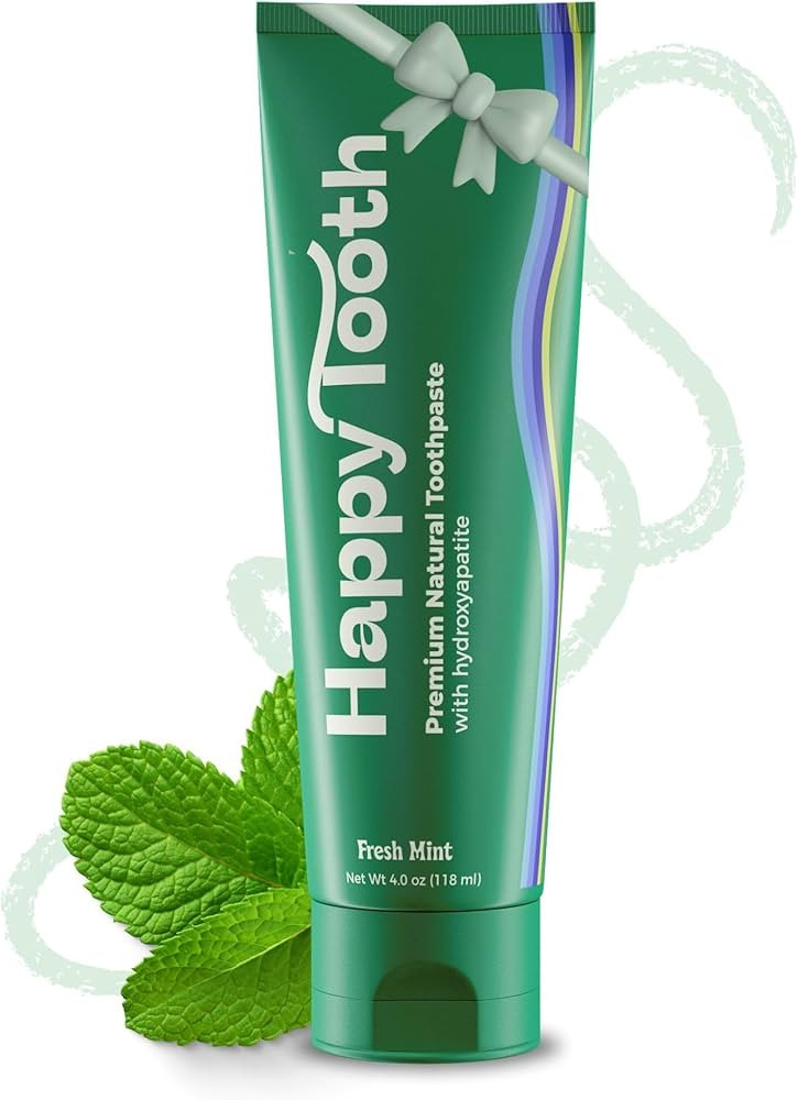 Happy Tooth Hydroxyapatite Toothpaste, Fluoride Free, Natural Whitening for Kids, Toddlers and Ad... | Amazon (US)