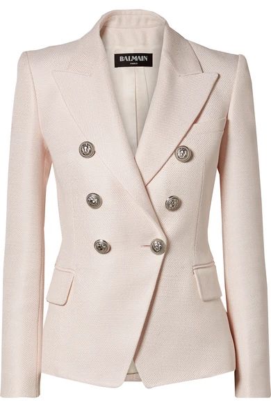 Double-breasted woven blazer | NET-A-PORTER (US)