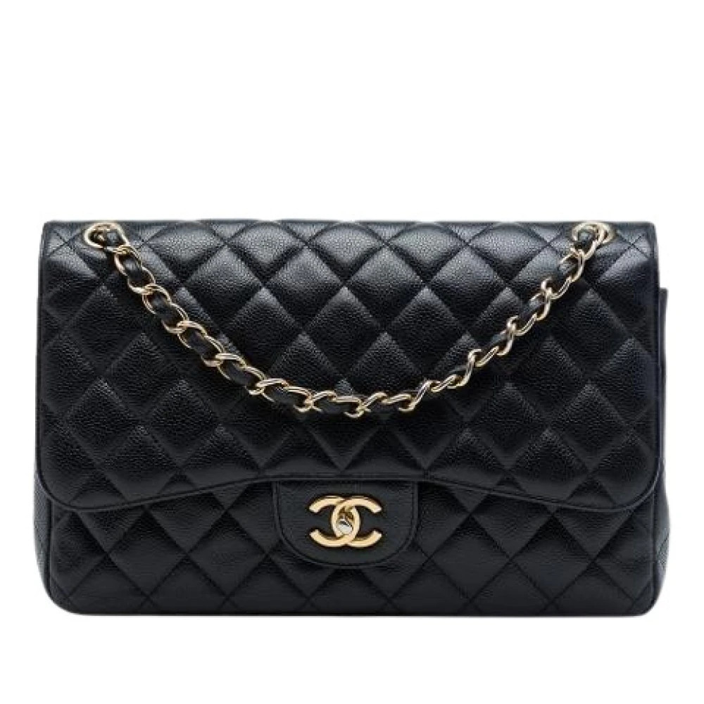 Pre-owned Classic Double Flap Shoulder Bag - female - Chanel Vintage - Vintage Shoulder Bags - Black - ONE SIZE - Pre-owned | Miinto UK Ltd