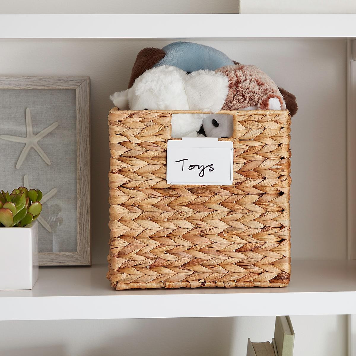 White Bin Clip Labels Pkg/3 | The Container Store