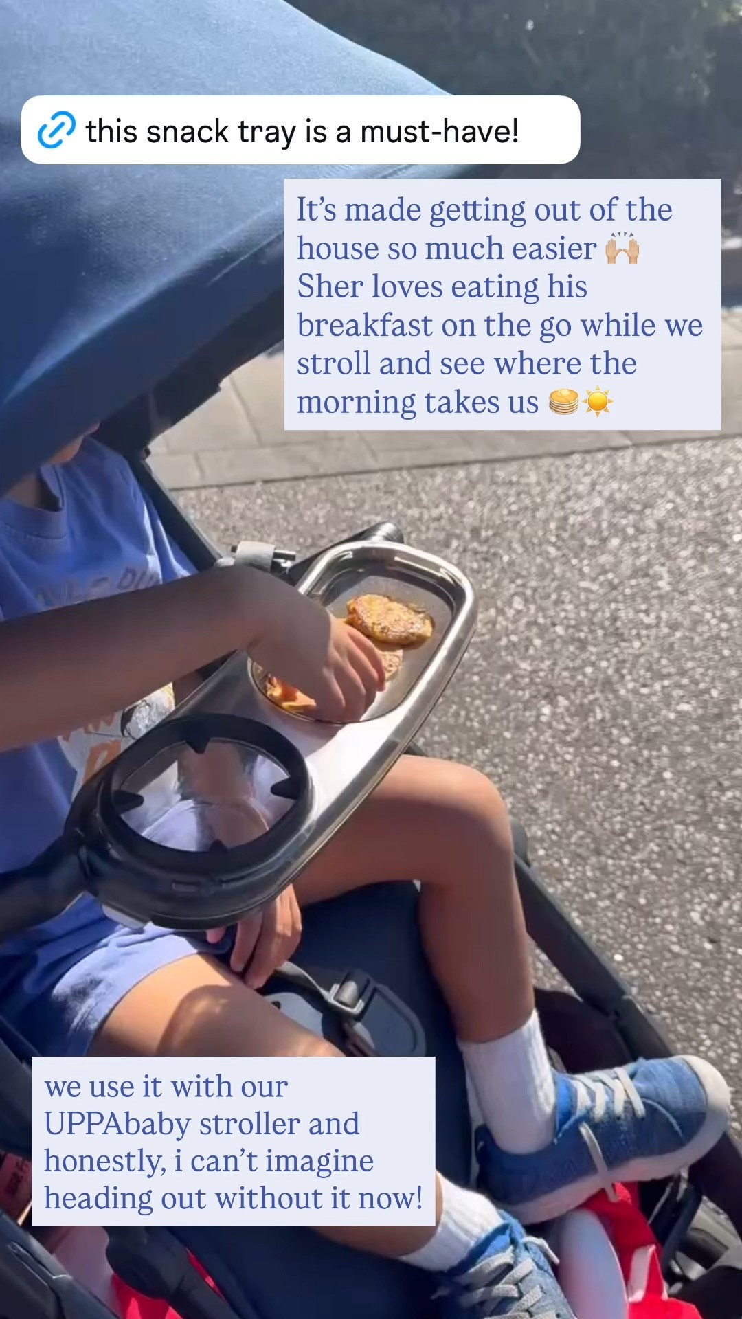 This snack tray was such a game changer when we started doing morning walks! I’ll serve Sher’s breakfast on it, and he just snacks away while we get some fresh air and stroll around the neighborhood — or head to the park if he’s up for it! If you’ve got an UPPAbaby, this one fits perfectly and makes snack time on the go so much easier 🙌


#LTKFamily #LTKFindsUnder50 #LTKKids