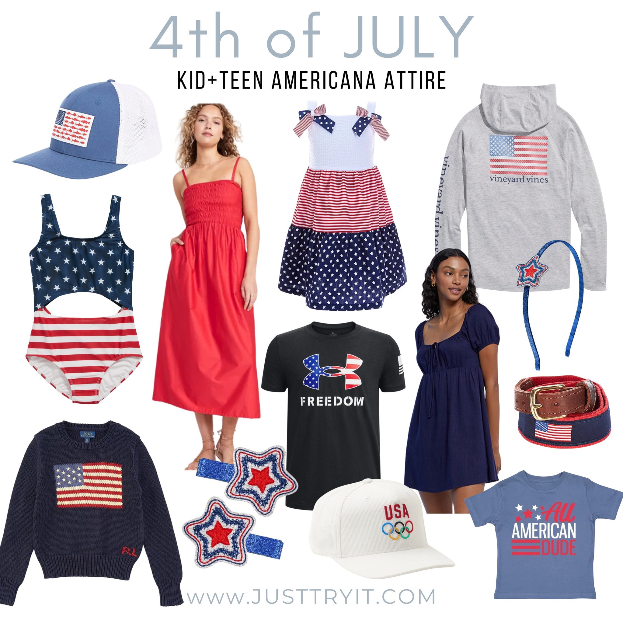 Fun 4th of July clothing for kids & teens! 🇺🇸





Flag belt
Kids flag bathing suit
Girls flag dress
Red, white and blue kids clothing 

#LTKfamily #LTKSeasonal #LTKFind