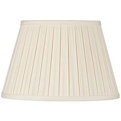 Eggshell Linen Empire Box Pleat Lamp Shade 10x14x10 (Spider) | www.lampsplus.com | Lamps Plus