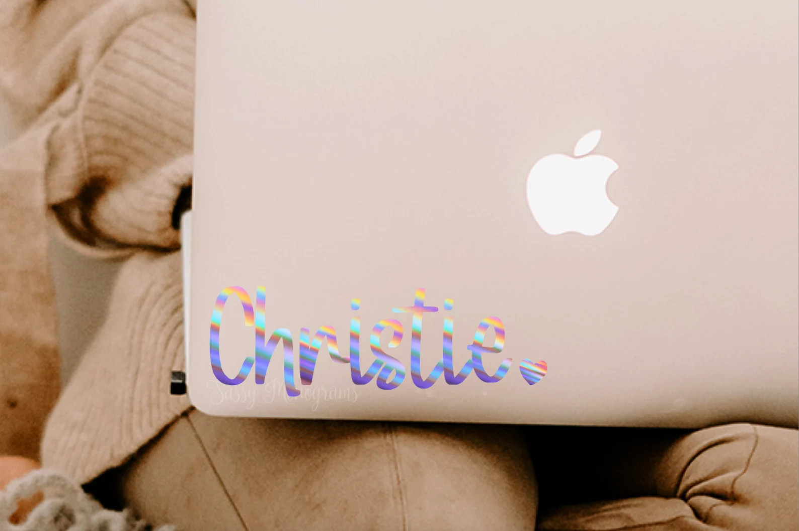 Personalized Name Vinyl Decal with Heart - Car, Laptop, Tumbler Sticker (MS Font) | Etsy (US)