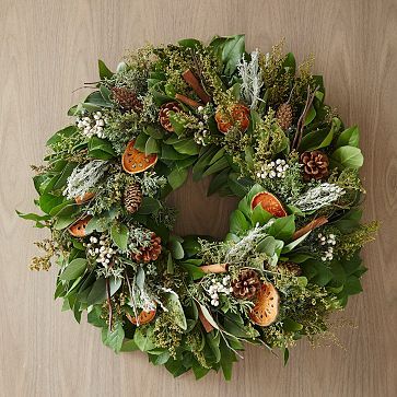 Dried Quince Wreath | West Elm (US)