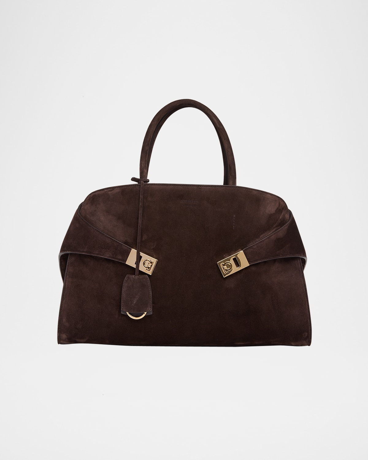Large Hug Suede Top-Handle Bag | Neiman Marcus