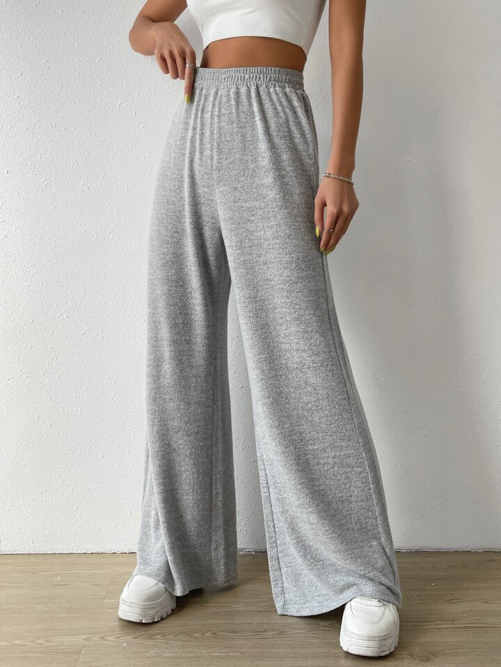 SHEIN EZwear Casual Eenkleurig Dames broeken | SHEIN