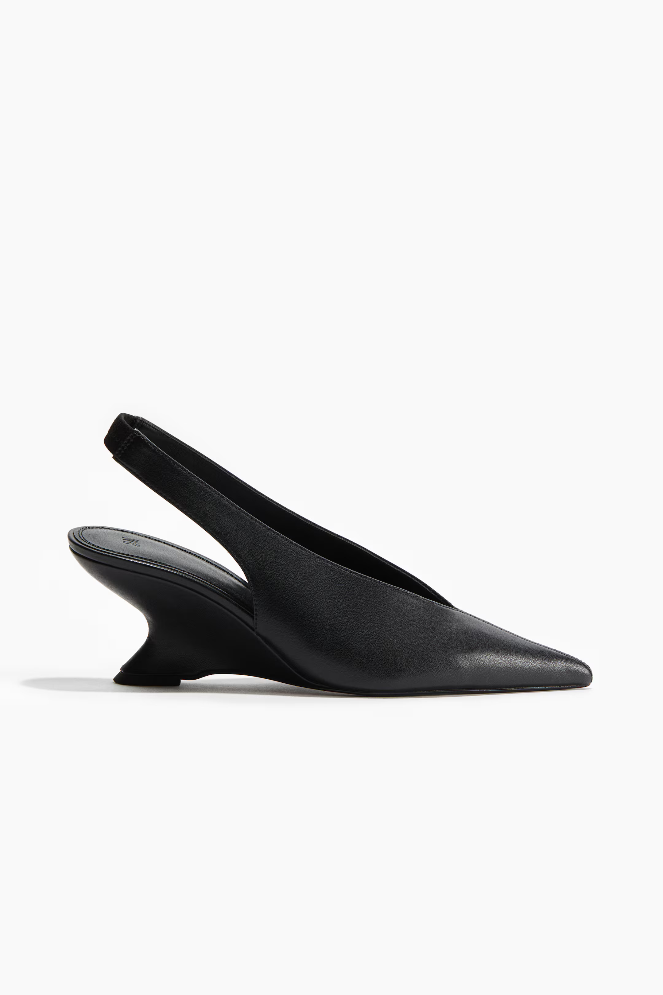 Escarpins à bride arrière avec talon compensé - Noir - FEMME | H&M BE | H&M (FR, IT, ES, PT, BE)