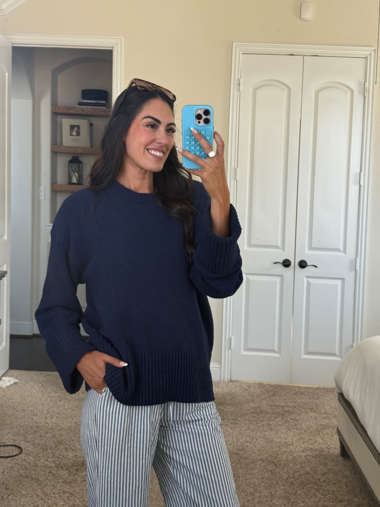 Medium top 
Small bottoms 