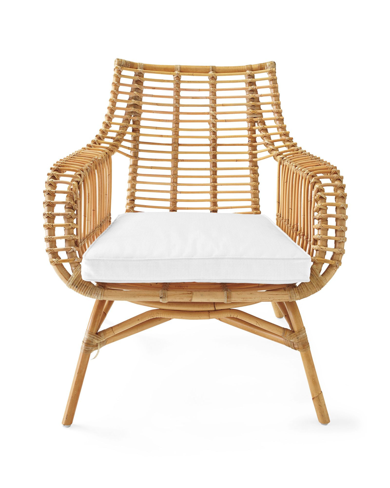 Venice Rattan Chair Cushion - Made To Order | Serena and Lily