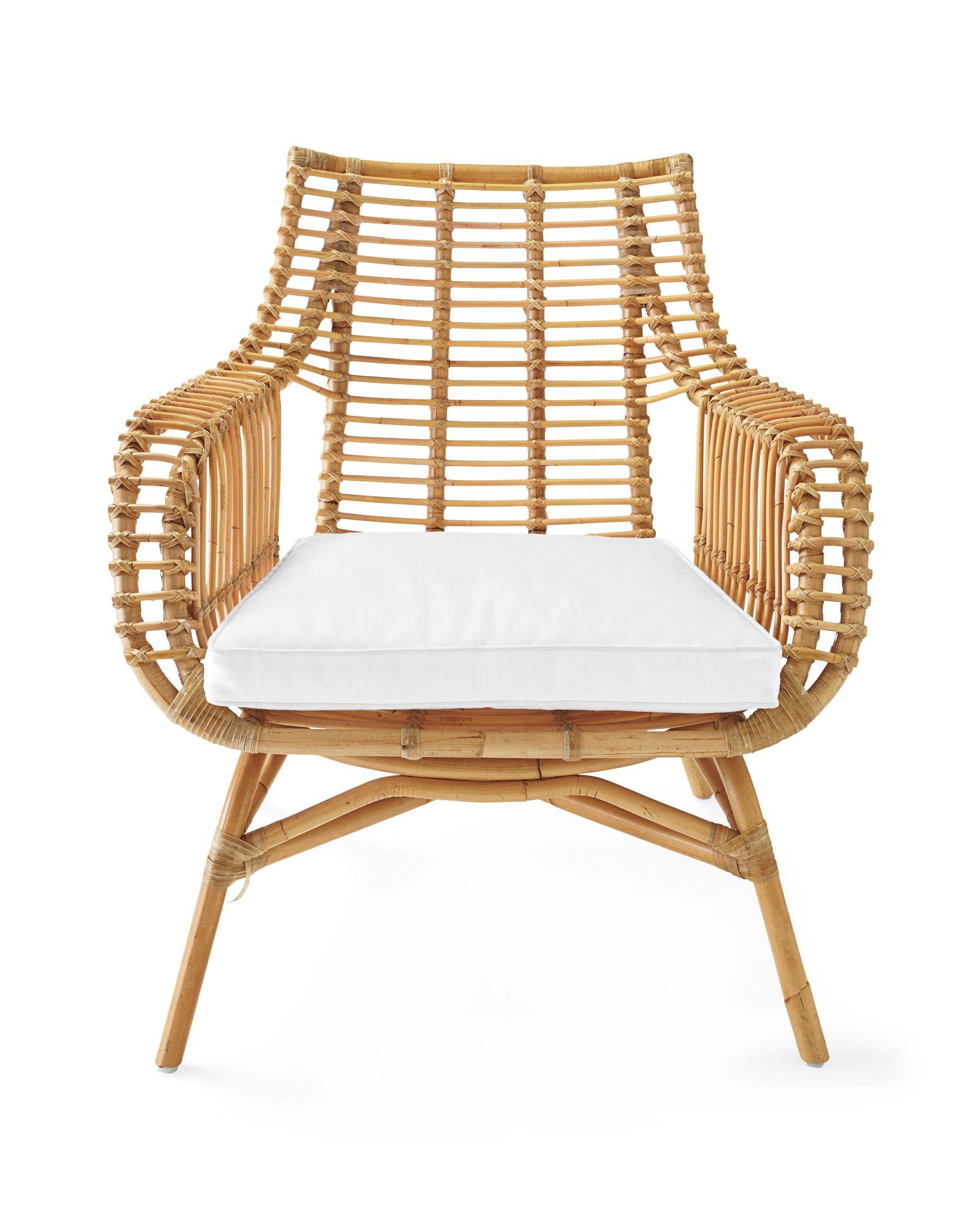 Venice Rattan Chair Cushion - Made To Order | Serena and Lily