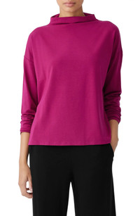 Click for more info about Funnel Neck Long Sleeve Boxy Top