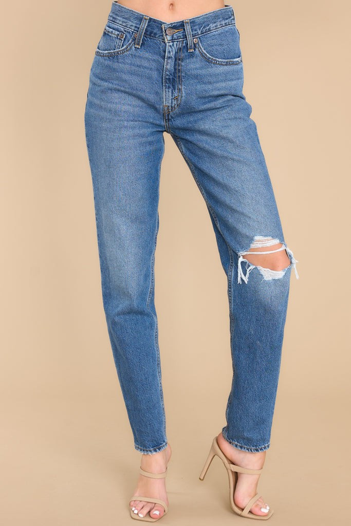 '80s Mom Medium Indigo Jeans | Red Dress 