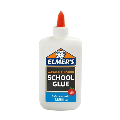 Elmer's 7.625oz Washable School Glue - White: Non-Toxic Liquid Glue for Paper, Clear Elmer's Glue Bottle | Target
