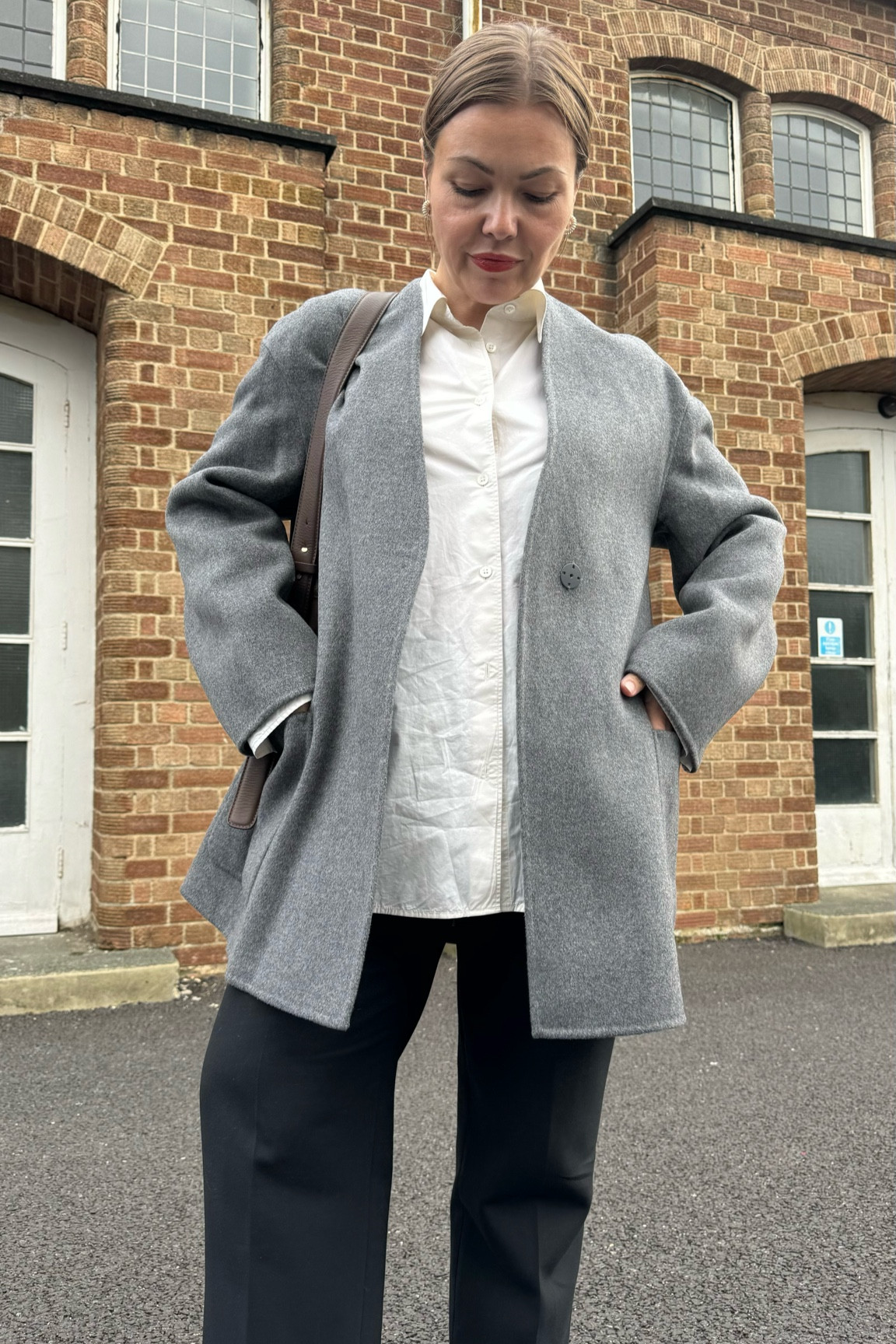 This coat is sooo good, 100% wool and on sale so don’t sleep on it. 
I’m wearing size 38 and I would say it’s true to size.

#FashionMonth #LTKuk #LTKautumn