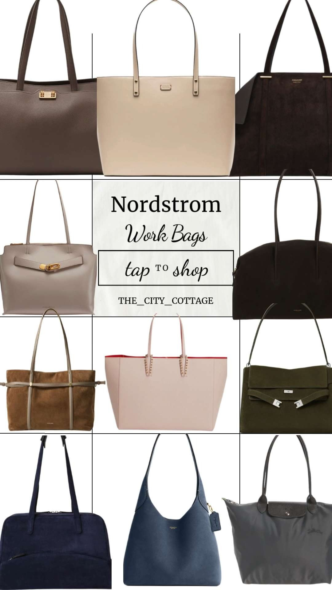Your work bag lineup just got an upgrade 👜✨ polished, practical, and effortlessly chic—these are the bags that carry your 9–5 (and everything after).

From structured leather totes and sleek carryalls to elevated canvas styles and soft suede shoulder bags, this edit is all about looking put-together while actually being functional 🤍 

Think 15-inch laptop space, roomy interiors, and timeless silhouettes that work with every outfit—from office tailoring to off-duty basics.

It’s giving quiet luxury energy, clean lines, and “she’s booked and busy” confidence 💅 the kind of bags you reach for every single day.

#LTKWorkwear #LTKStyle #LTKFinds #WorkBag #WorkTote #OfficeStyle #ProfessionalStyle #BossBabeStyle #CapsuleWardrobe #EverydayBag #LaptopBag #ChicStyle #MinimalStyle #QuietLuxury #NeutralStyle #ToteBag #CareerStyle #FashionInspo #ItGirlStyle #ElevatedBasics 

 #LTKmomlife #LTKWorkwear #LTKTravel
