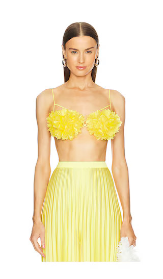 Annie Floral Bustier in Tuscany Yellow | Revolve Clothing (Global)