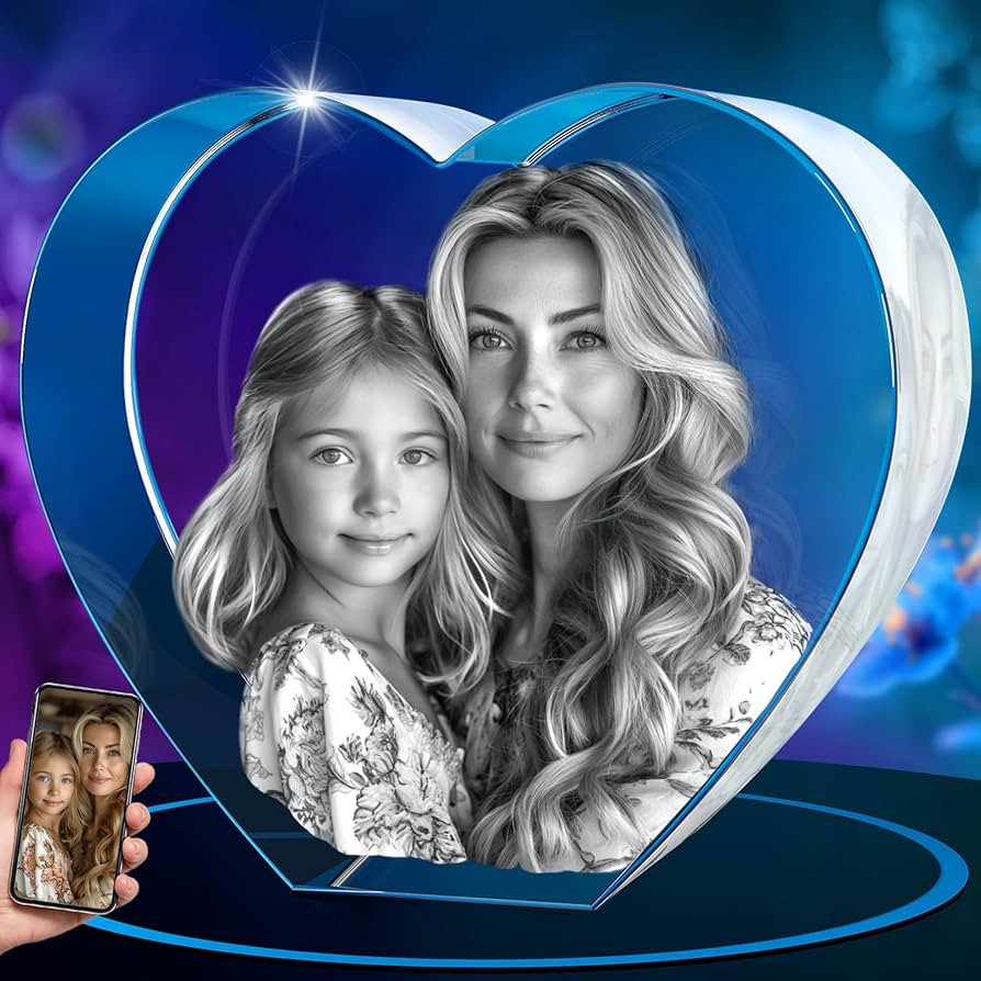 ArtPix 3D Crystal Photo, Mothers Day Gifts for Women, Her, Wife, Men, Mom, Husband, Great Customi... | Amazon (US)
