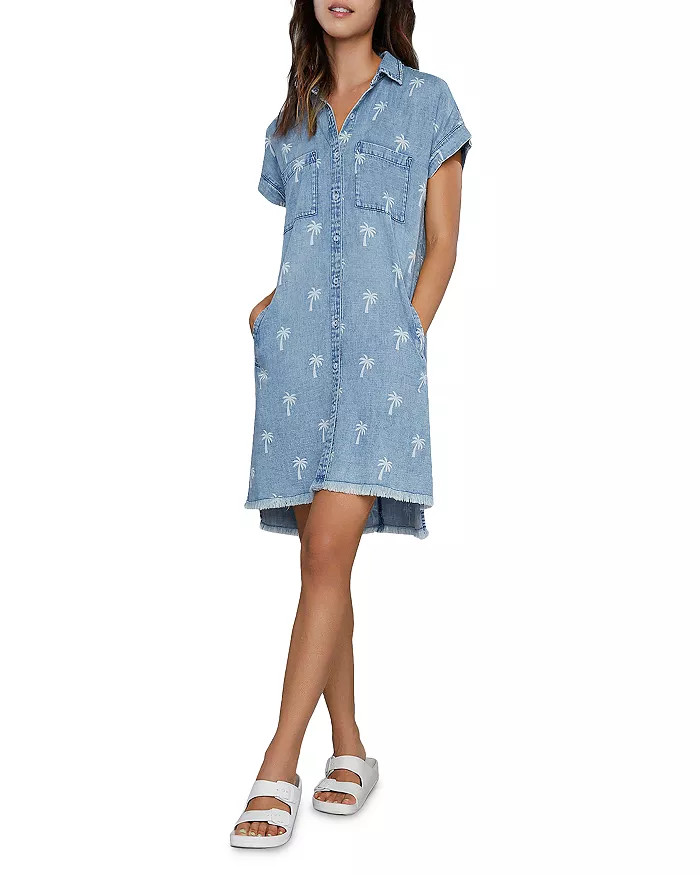 Short Sleeve Denim Shirt Dress | Bloomingdale's (US)