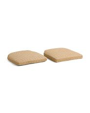 20x20 2pc Set Outdoor Woven Gusset Square Chair Pads | TJ Maxx