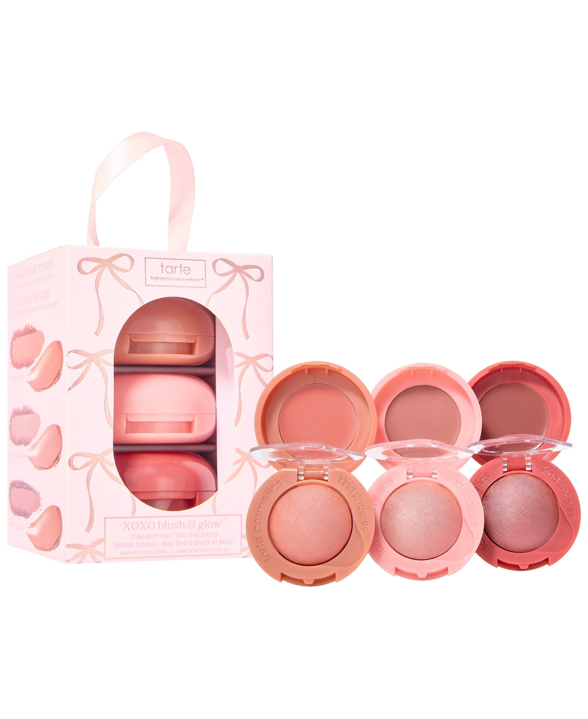 Tarte 3-Piece Xoxo Blush & Glow Macaron Trio Set - Assorted | Macy's