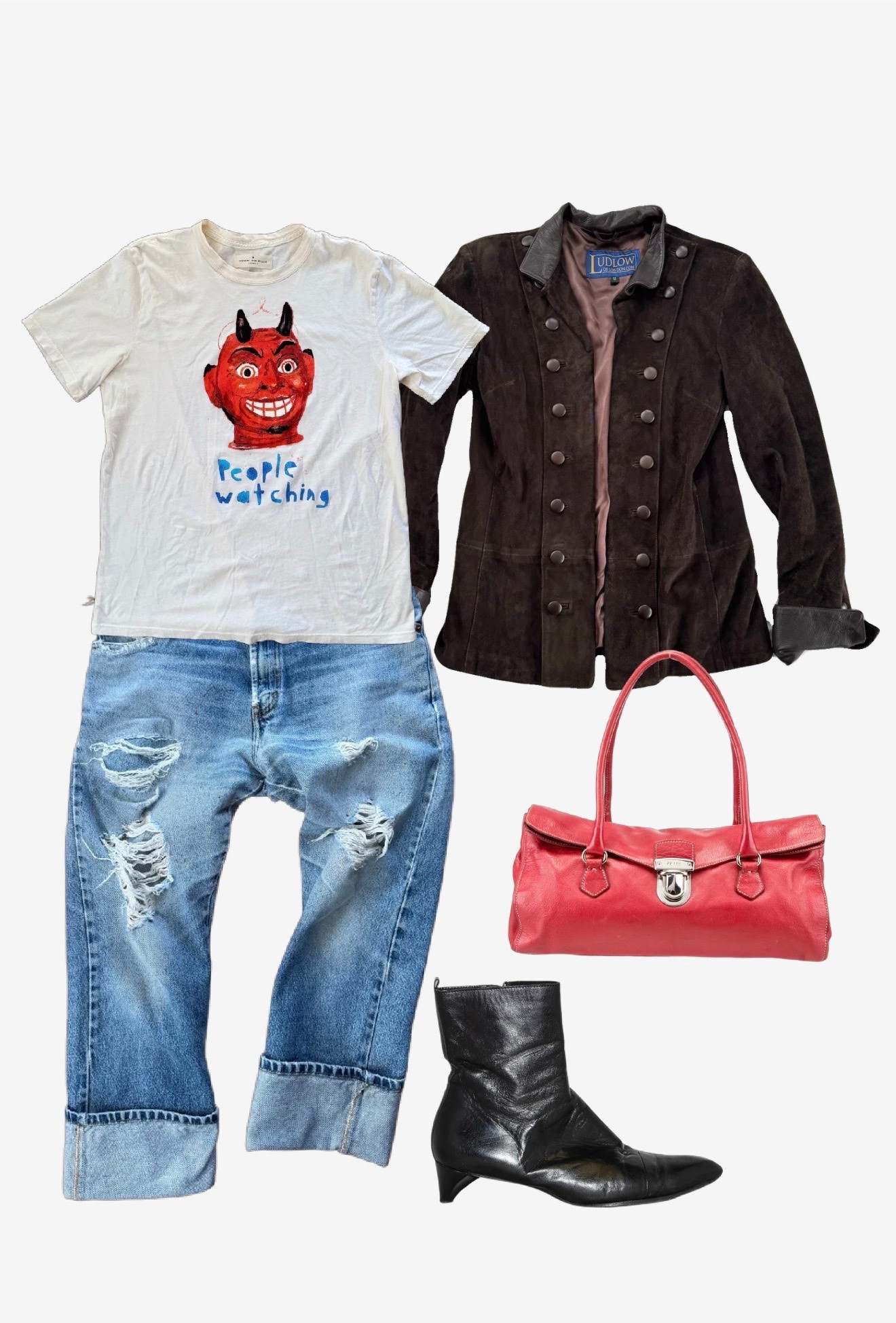 Everything is vintage except the t-shirt.

#LTKcanada #LTKfall #LTKstyletip