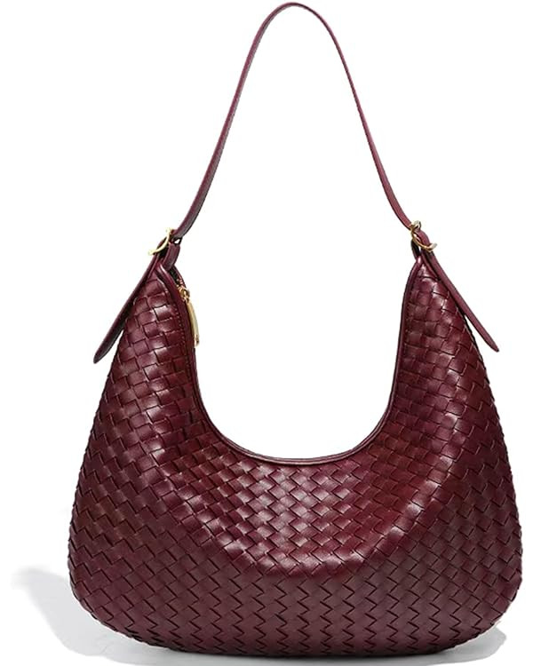 Shoulder Handbags Shoulder Bag for Women Totes Woven Vegan Leather Bag Hand Bag Working Lightweig... | Amazon (US)