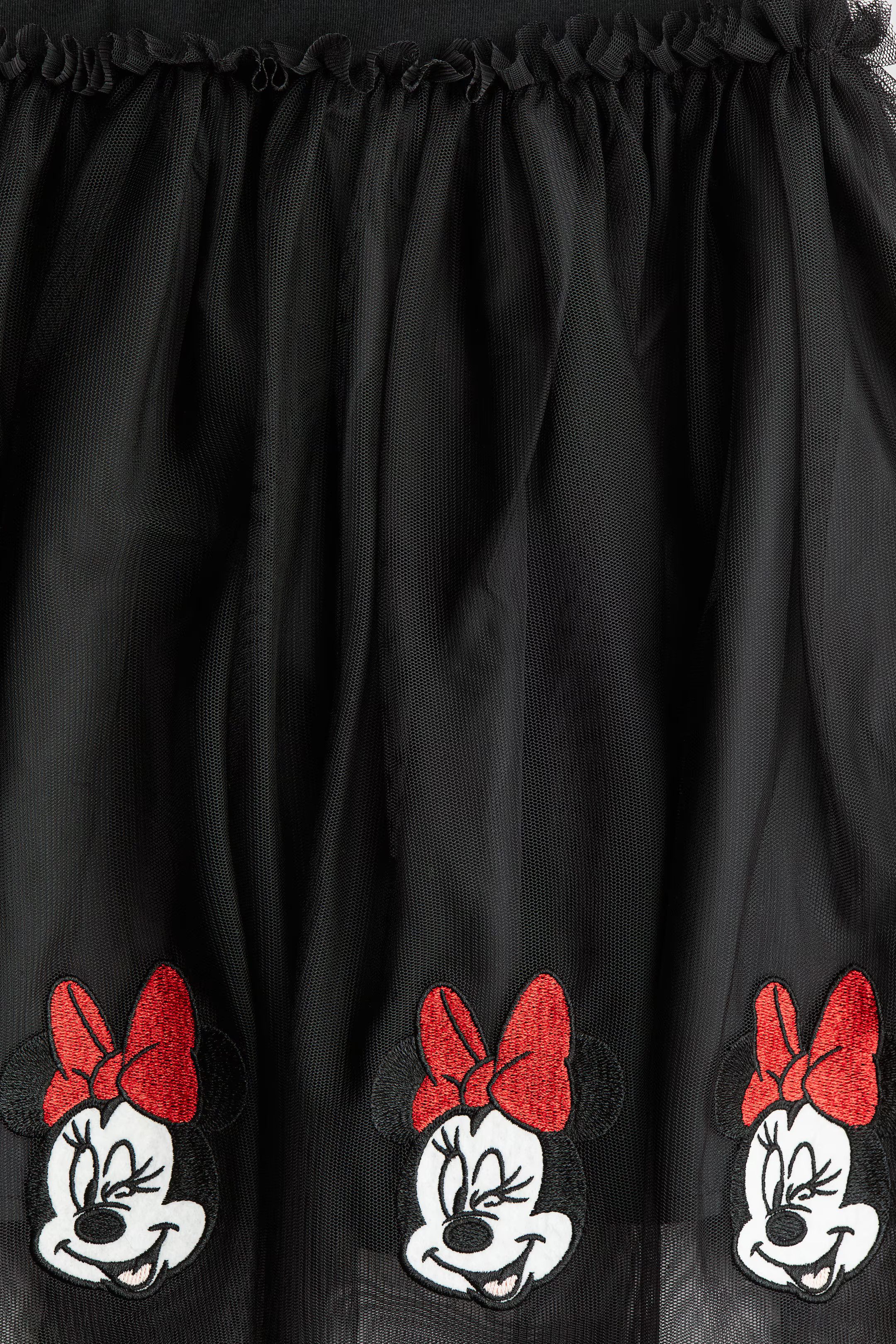 Printed Tulle-Skirt Dress - Black/Minnie Mouse - Kids | H&M US | H&M (US + CA)