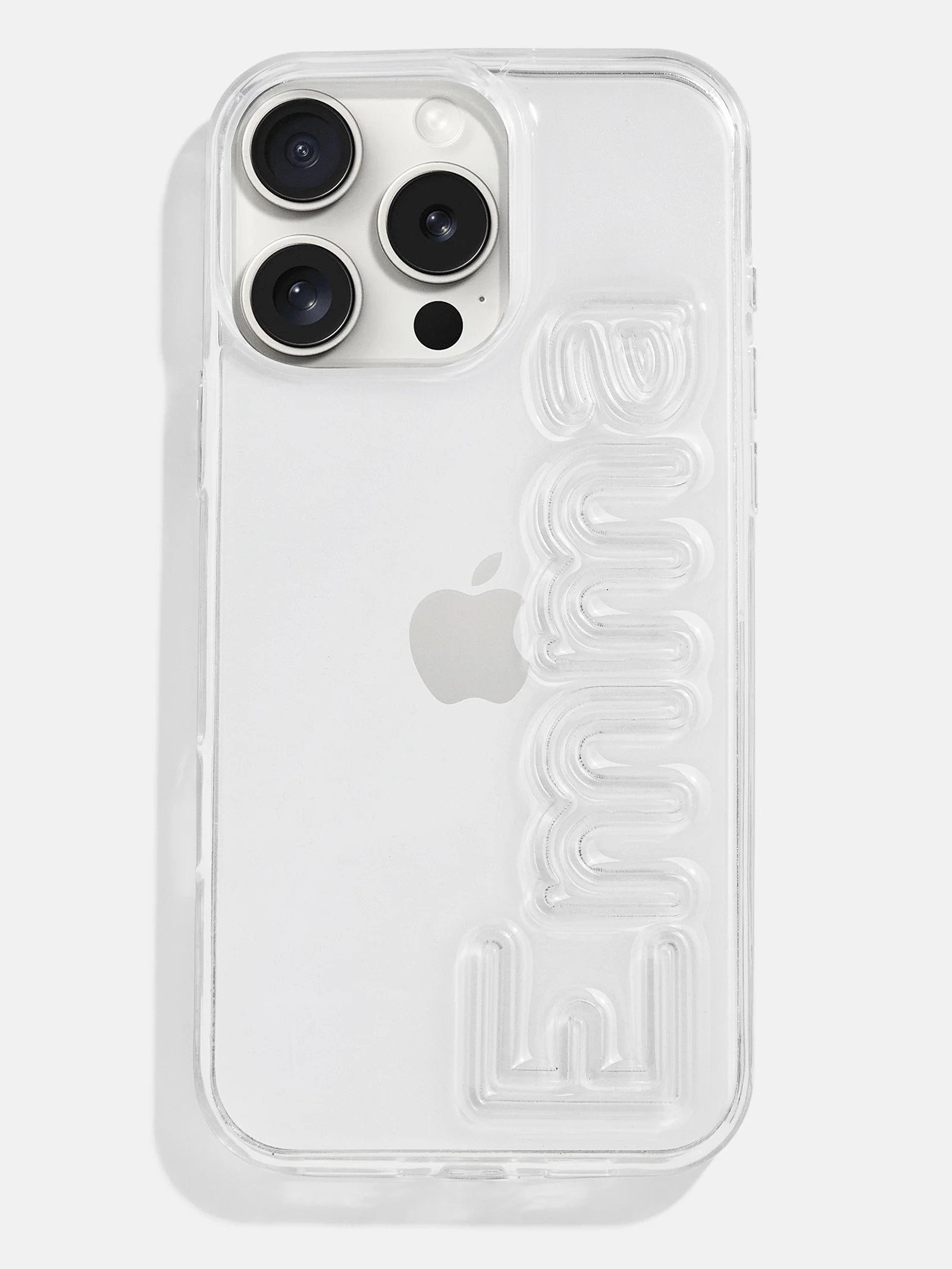 Fine Line Custom iPhone Case - Clear/Clear | BaubleBar