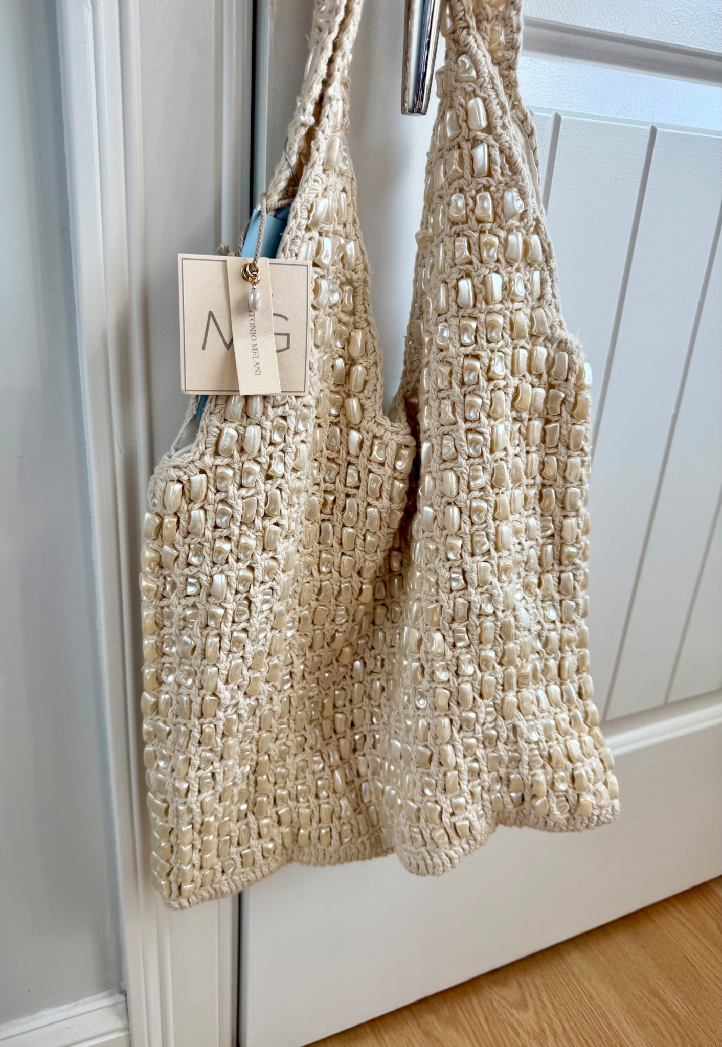 scored this pearl beaded tote for over $100 off retail, on sale for $55! 🤍✨

#LTKItBag