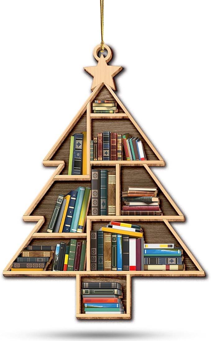 Book Ornament for Christmas Tree - Book Lover Gifts for Women - Ideas Gifts for Readers Book Love... | Amazon (US)