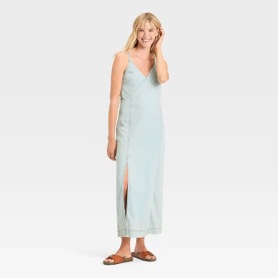 Women's Cami Denim Maxi Dress - Universal Thread™ Light Wash M | Target